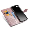 Butterfly flip capa de telefone de couro para iphone12promax 7 6 6s 8 mais carteira cartão capa capa coque para iphone x xs 11 pro max xr