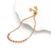 Charm Bracelets Lucky Eye Turkish Red Blue Bracelet Gold Color Chain Adjustable Jewelry Gift For Women Female Men EY6546