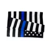 3x5Ft 90x150cm Thin Blue Line Flag LIVES MATTER Law Enforcement Officers USA American police Direct factory wholesale