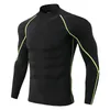 Running Jerseys viktlyftande män Turtleneck Compression Shirts Gym Gym T Shirt Lång ärm Tight Fitness Rashguard12121015