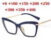Oversized Metal Men Reading Glasses Women Clear Eyewear Brand Optical Prescription 05 To 40 Presbyopic NX19029219