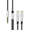 3,5mm Mikrofon Aux Kabel 1 Stecker 2 Famle Combo Verlängerung Mobile Audio Adapter Splitter Für Laptop Aux Kabel kopfhörer