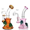 Tortue Beaker Bong Narguilés plates-formes pétrolières Pipe à fumer Bongs d'eau en verre épais Dabber Shisha Bong bols