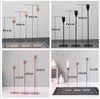 3Pcs/Lot European Candle Holder 4 Colors Candlelight Dinner Candlestick Metal Candle Stand Wedding Supplies Bar Party Home Decoration