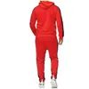 Varumärkesdesigner Casual Sportswear Mens 2-Piece Hooded Sweatshirt Spring Mens Pullover Hoodie Pants Ropa Hombre Plus Size