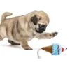 Zwierzęta Cartoon Pies Zabawki Faszerowane Squeaking Pet Zabawki Śliczne Pluszowe Puzzle Dla Psy Kot Chew Squeaker Squeaky Pet Ice Cream Toy