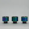 Top Quality 510 528 Drip Tips SS Rainbow Long Gourd Snake Skin Resin Tip Mouthpiece Factory Price