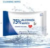 In Stock Wholesaler Free Shipping 75% Alcohol Wipes Wet Wipe Portable Disinfecting Dipe Travel Antiseptic Cleanser Sterilization HHD1569