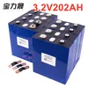 8PCS 3.2V 202Ah 리튬 인산 철 전지 한 LiFePO4 배터리 24V 48V 200AH 균형과 일치 깊은주기 EU 미국 CA RU TAX FREE