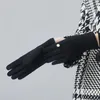 Winter Highgrade Pearl Wool Warm Touch Screen Gloves Female Winter Cashmere Embroidery Thickening Driving Gloves H8612862687