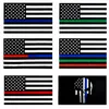 amerikanische flagge dünne blaue linie
