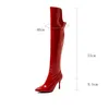 oraz nowe amerykańskie europejskie buty na patentowe jesienne zimowe buty dla kobiet super wysokie (8 cm-up) 34-43 SIZ 4555