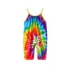 Baby Meisje Zomer Jumpsuit Mouwloze Shorts Baby Meisje Prinses Romper Onesies Body Kleding 2020 Tie Dye Jarretel4945286