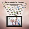 Digital Po Frames P100 WiFi 10,1-Zoll-Bilderrahmen 1280 x 800 IPS-Touchscreen 16 GB Smart APP-Steuerung mit abnehmbarer Halterung1