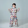 Mutusnow Kids Ski Suit Boys 어린이 브랜드 방수 따뜻한 눈 재킷과 바지 겨울 스키 및 스노우 보드 옷 Child251r