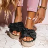2020 Lato Moda Sandały Buty Kobiety Bow Summer Sandals Slipper Kryty Outdoor Flip-Flops Buty Plażowe Kapcie