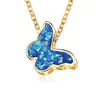 Bunte blaue rote Schmetterlings-hängende Halsketten-Frauen-Charme-Acrylschmetterlings-Halsketten für Mädchen-Freund-Geschenk geben Schiff frei