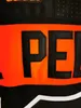 Mens Fashion Star # 13 Lil Peep Philadelphia Flyers Hockey Jerseys Dames Jeugd Gestikt Custom Elke naam en nummer Jersey Orange Black White