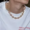 Хип -хоп Iced Out Miami Baguette 16 мм большая коробка застежка кубинские ожерелья с кубическими ожерельями из циркония браслеты для мужчин Jewelr322j