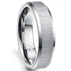 Tungsten Ring 6mm wide and 23 mm thick Lassa edge color plated platinum men039s jewelry USA size 712 goods in stock77906123709954