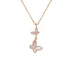 Collana girocollo corta con ciondolo a forma di stella di pesce adorabile per donne ragazze Scintillante diamante zircone fashion designer oro rosa argento