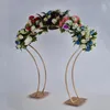 2 STUKS Bruiloft Boog Gouden Achtergrond Stand Metalen Frame voor Bruiloft Decoratie 38 Inch Hoge Bloem Stand Grote Middelpunt Tafel Decor13055