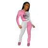 Tuta da donna taglie forti abbigliamento sportivo manica lunga felpa con cappuccio abiti due pezzi set da jogging tuta sportiva felpa collant tuta sportiva klw5040