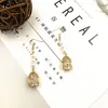 Studkoreansk mode Simple Literary Temperament Retro Wild Original Hand-made Pearl Bird Cage Earring Ear20211