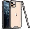 Étuis de téléphone antichoc en acrylique transparent TPU PC pour iPhone 15 14 13 12 Mini 11 Pro Max XR XS 6 7 8 Plus Samsung Note20 S20 S21 S22 Ultra A12 A22 A32 A52 A72 S21FE