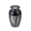 45x70mm aluminiumlegering Angel Wings Cremation Urn Ashes Keepsake Mini Funeral Urns With Pretty Package Bag