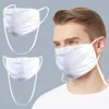 Bambini maschera collo bicicletta indossare contro la polvere di cotone Bocca Maschera di PM 2,5 Maschera Unisex Uomo Donna Nero Bianco Hanging