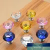 Professional Colorful 30mm Diamond cDoor Knobs Cupboard Drawer Cabinet Wardrobe Pull Handle Knobs LX4277