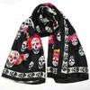 Pure Silk Skull Scarf Women Spring Autumn Luxury Soft Foulard Silk Shawls Scarves For Ladies Oversimasy 18090cm7924455