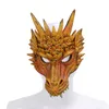 Maschera di Halloween Maschera di Drago Animale Festa di Halloween Horror PU 3D Maschera di Drago Animale per Festa in Costume