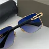새로운 디자인 선글라스 202 남자 탑 레트로 패션 스타일 사각형 18K 프레임 야외 보호 UV 400 안경 케이스