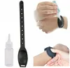 Handgelenk Hand Silikon Desinfektionsmittel Dispenser Armband Wearable Hand Desinfizierte Abgabe Tragbarer Silikon Squeezy Armband Handspender