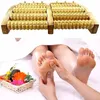 8 Row Wooden Foot Massager Wooden Stress Relieving Treatment Relaxing Massage Roller Health Massage Tool