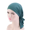 2022 Algodão Chemo Tampão para Mulheres Macio confortável Perda de cabelo Cancro Desgaste Headwrap Senhoras Perda de cabelo Respirável Hat Bandanas