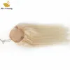 613 Blonde Hair Extensions Drawstrinig clip in Ponytail HumanHair Cuticle Aligned Thick RemyHair 12-28inch