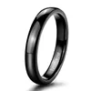 Pierścienie ślubne Tigrade 4 mm wypolerowane złoty pierścionek dla mężczyzn Kobiety Czarny niebieski srebrny kolor Titanium Unisex Rozmiar156715916