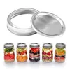 Mason Jar Lids Canning burkar locks kök anti rost lagring cannings täcker metall splittyp polerade band ringar4190348