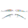 Fiske Lures Crankbait krokar 9,5cm / 8.5g Long Minnow Fiske Hård Bait Dykdjup: 0.6-1.2m 105pcs / Lot Gratis frakt