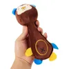 Mignon animal de compagnie chien chat drôle polaire durabilité jouets en peluche couinement mâcher son jouet interactif adapté à tous les animaux de compagnie