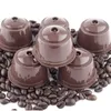 3 pièces tasse de filtre à café réutilisable pour Nescafe Gusto filtres à café avec cuillère brosse accessoires de cuisine rechargeables