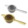 Tea Infuser Double Handle Tea Strainer Stainless Steel Portable Kitchen Tool Loose Leaf Filter Metal Cup Tea