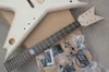 Factory Electric ovanlig form Semifinished Guitar Sats med fasta Bridgediy Guitarflame Maple Veneerblack HardwareCan Be Cha1841931