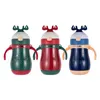 Commercio all'ingrosso Bambini natalizi personalizzati 9 once Boccette da vuoto Bottiglia d'acqua Bambini Food Grade Grado Cassaforte Outdoor Portable Portable Isolato Thermos