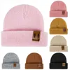 Wish Club 2020 mode baby winter hoed gebreide cap meisje jongen zachte warme beanie hoed vaste kleur kinderen hoeden hoofdtoets peuter kinderen1302W