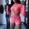 sports shorts tops gym sets yoga women workout fitness set bandage long sleeve casual sexy clothes shirt legging suits