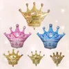 4 Colors 7075CM Golden Crown Helium Balloon Pink Princess Crown Foil Balloons For Happy Birthday Wedding Party Baby Decoration Su7774118